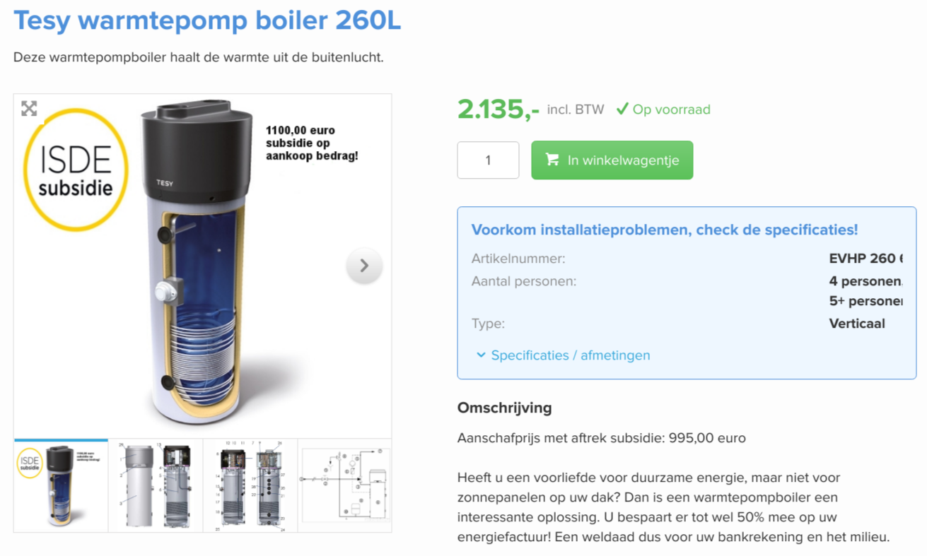 Tesy warmtepomp boiler 260L   BoilerGarant.png